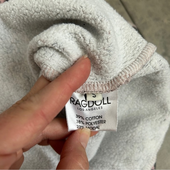 Ragdoll pink black leopard print short sleeve oversized sweatshirt SMALL - Picture 6 of 6